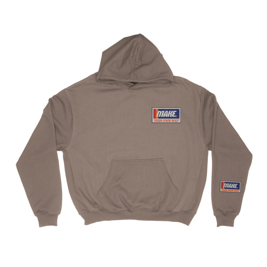 MYOW Embroidered Hoodie [Brown]